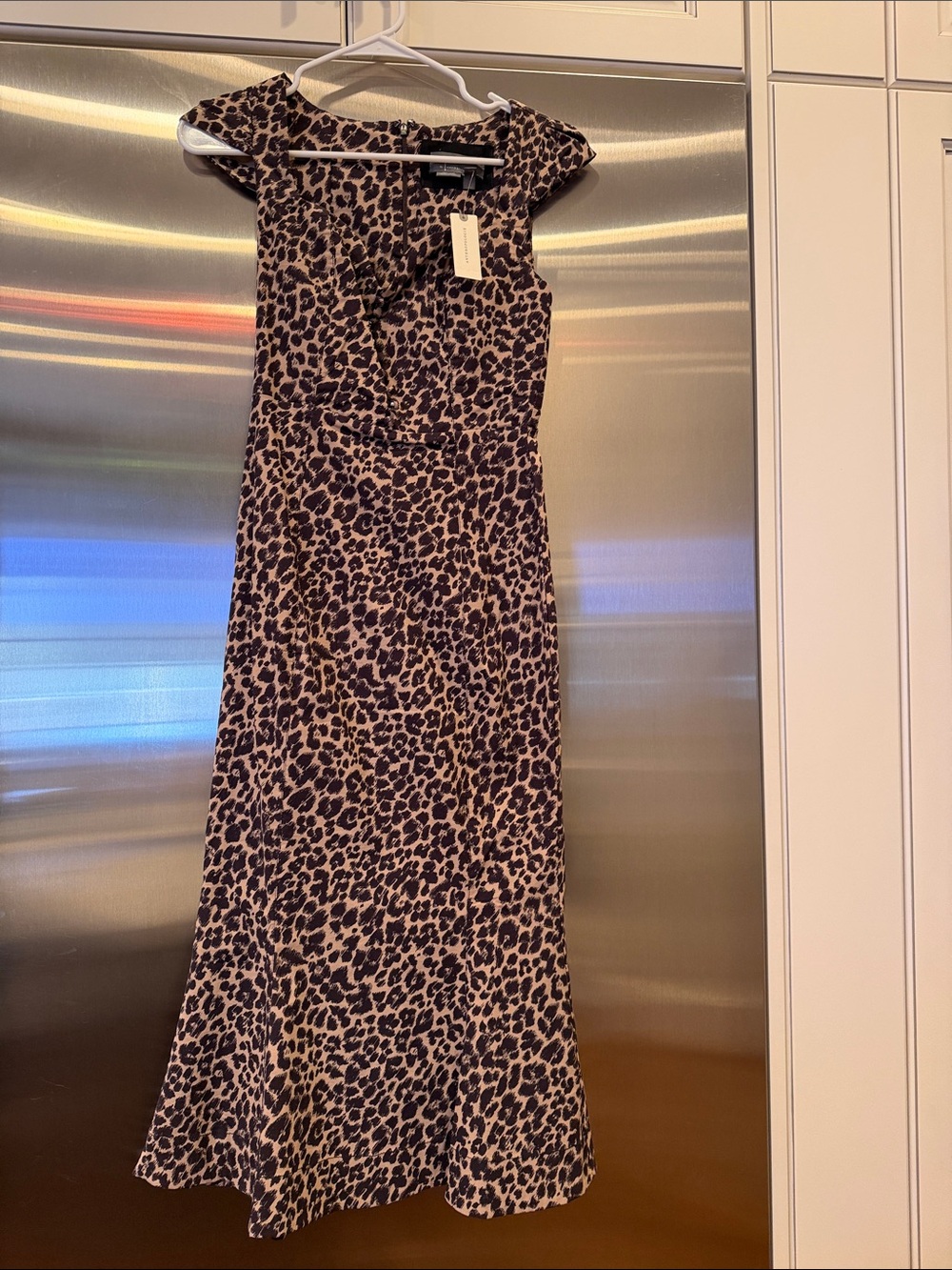 Anthropologie Leopard-Print Maxi Dress - Brown/Black